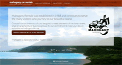 Desktop Screenshot of mahoganycarrentalsbvi.com